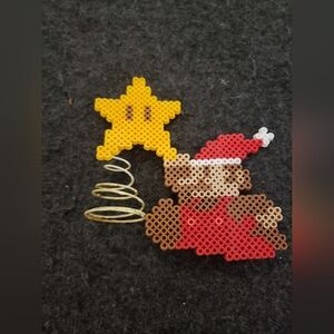 Handmade Made Mario Mini Christmas Tree Topper